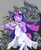 Size: 1484x1792 | Tagged: safe, artist:terry, twilight sparkle, horse, pony, semi-anthro, g4, arm hooves, bipedal, clothes, dress, female, hooves, mare, musical instrument, orchestra, unshorn fetlocks, violin