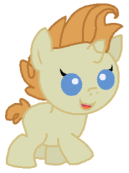 Size: 260x349 | Tagged: safe, artist:starryoak, pumpkin cake, pony, g4, baby, baby pony, cheese cake, colt, foal, male, rule 63, simple background, solo, transparent background