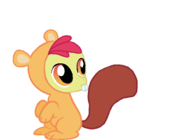 Size: 812x647 | Tagged: safe, artist:mlpfim-bases, artist:starryoak, apple bloom, earth pony, pony, g4, applebuck, base used, clothes, colt, costume, male, rule 63, simple background, solo, squirrel suit, transparent background