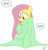 Size: 737x762 | Tagged: safe, artist:egophiliac, fluttershy, pegasus, pony, g4, female, mare, simple background, sitting, snuggie, solo, transparent background