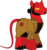 Size: 4170x4444 | Tagged: safe, artist:smashinator, oc, demon, demon pony, original species, pony, absurd resolution, crossover, hellboy, male, ponified, simple background, solo, stallion, transparent background, unshorn fetlocks, vector