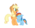 Size: 2500x2064 | Tagged: safe, artist:daydreamsyndrom, applejack, rainbow dash, earth pony, pegasus, pony, g4, cute, dashabetes, female, filly, filly rainbow dash, foal, high res, hug, mare, simple background, surprised, transparent background, vector, younger