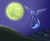 Size: 1744x1444 | Tagged: safe, artist:sagebrushpony, princess luna, alicorn, pony, g4, female, flying, glowing eyes, mare, moon, night, s1 luna, solo, spread wings, stars, wings