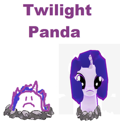 Size: 742x786 | Tagged: safe, artist:mspaintponies, oc, oc only, oc:twilight panda, pony, 1000 hours in ms paint, mspaintponies