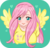 Size: 464x449 | Tagged: safe, artist:utsukushii-kirei, fluttershy, human, g4, anime, breasts, busty fluttershy, clothes, cutie mark on clothes, female, heart, humanized, light skin, no nose, solo, spread wings, stupid sexy fluttershy, winged humanization, wings