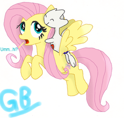 Size: 900x854 | Tagged: safe, artist:gigabowser, fluttershy, pegasus, pony, togetic, g4, crossover, female, flying, mare, pokémon, pokémon gold and silver, simple background