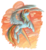 Size: 730x800 | Tagged: safe, artist:nikohl, rainbow dash, pegasus, pony, g4, cutie mark background, female, flying, mare, simple background, solo, transparent background