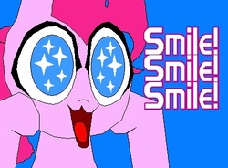 Size: 436x321 | Tagged: safe, artist:terry, pinkie pie, earth pony, pony, g4, female, mare, smile smile smile, solo, wingding eyes