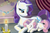 Size: 900x600 | Tagged: safe, artist:laxia, rarity, sweetie belle, pony, unicorn, g4, candle, female, filly, mare, prone, sleeping