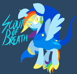 Size: 725x700 | Tagged: safe, artist:frostedwarlock, rainbow dash, pegasus, pony, g4, female, god tier, god tiers, hero of breath, homestuck, mare, simple background, solo