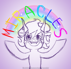 Size: 800x777 | Tagged: safe, artist:mylittlehomestuck, pony, gamzee makara, homestuck, miracles, ponified, solo