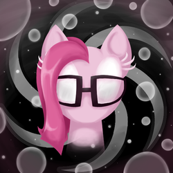 Size: 600x600 | Tagged: safe, artist:frostedwarlock, pinkie pie, earth pony, pony, g4, abstract background, diane pie, female, god tier, hero of space, homestuck, mare, solo