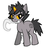 Size: 521x501 | Tagged: safe, artist:negativezerro, pony, cute, homestuck, karkat vantas, mouth hold, ponified, simple background, solo, white background