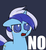 Size: 800x864 | Tagged: safe, artist:valcron, minuette, pony, unicorn, g4, female, floppy ears, image macro, mare, no, open mouth, reaction image, solo, unamused