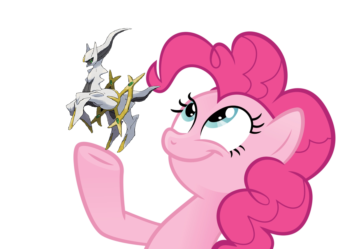 7328 - safe, pinkie pie, arceus, earth pony, pony, female, look what pinkie  found, mare, meme, mythical pokémon, normal type pokémon, pokémon, pokémon  diamond and pearl, simple background, sinnoh pokémon, white background -  Derpibooru