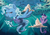 Size: 877x621 | Tagged: safe, artist:spectralunicorn, trixie, twilight sparkle, pony, sea pony, unicorn, g4, female, magic the gathering, seapony trixie, seapony twilight, underwater