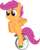 Size: 4000x4995 | Tagged: safe, artist:joey, scootaloo, pegasus, pony, g4, absurd resolution, bipedal, female, filly, looking down, peddling, simple background, solo, transparent background, unicycle, vector