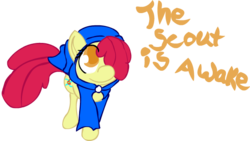 Size: 610x345 | Tagged: safe, artist:cotton, apple bloom, earth pony, pony, g4, female, filly, god tier, god tiers, hero of breath, homestuck, simple background, solo, transparent background