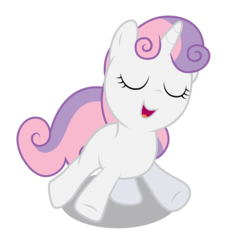 Size: 6000x6096 | Tagged: safe, artist:chubble-munch, sweetie belle, pony, unicorn, g4, absurd resolution, cute, diasweetes, eyes closed, female, filly, simple background, solo, transparent background, vector