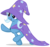 Size: 1000x942 | Tagged: safe, artist:manateemckenzie, trixie, pony, unicorn, g4, cape, clothes, female, filly, foal, hat, simple background, solo, transparent background, trixie's cape, trixie's hat, walking