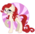 Size: 700x691 | Tagged: dead source, safe, artist:cosmicunicorn, twist, earth pony, pony, g4, abstract background, alternate hairstyle, female, glasses, mare, older, older twist, raised hoof, simple background, solo, transparent background