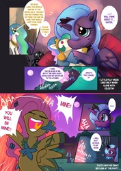 Size: 715x1010 | Tagged: safe, artist:bakki, fluttershy, princess celestia, princess luna, alicorn, pegasus, pony, g4, the best night ever, button eyes, comic, cute, darth vader, female, filly, flutterrage, foal, grand galloping gala, mare, plushie, princess, star wars, woona