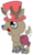 Size: 1161x1920 | Tagged: safe, artist:toonfreak, hybrid, crossover, one piece, ponified, simple background, solo, tony tony chopper, transparent background