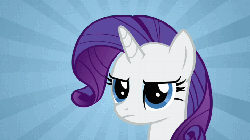 Size: 720x405 | Tagged: safe, screencap, rarity, pony, unicorn, g4, putting your hoof down, season 2, abstract background, animated, crying, female, gif, insulted, mare, solo