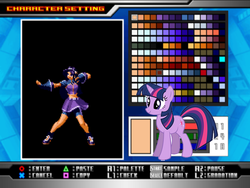 Size: 640x481 | Tagged: safe, artist:fallen nightingale, color edit, twilight sparkle, pony, unicorn, g4, athena asamiya, crossover, female, king of fighters, mare