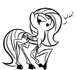 Size: 1100x1000 | Tagged: dead source, safe, artist:tess, fluttershy, pegasus, pony, g4, female, mare, monochrome, skinny, solo, thin