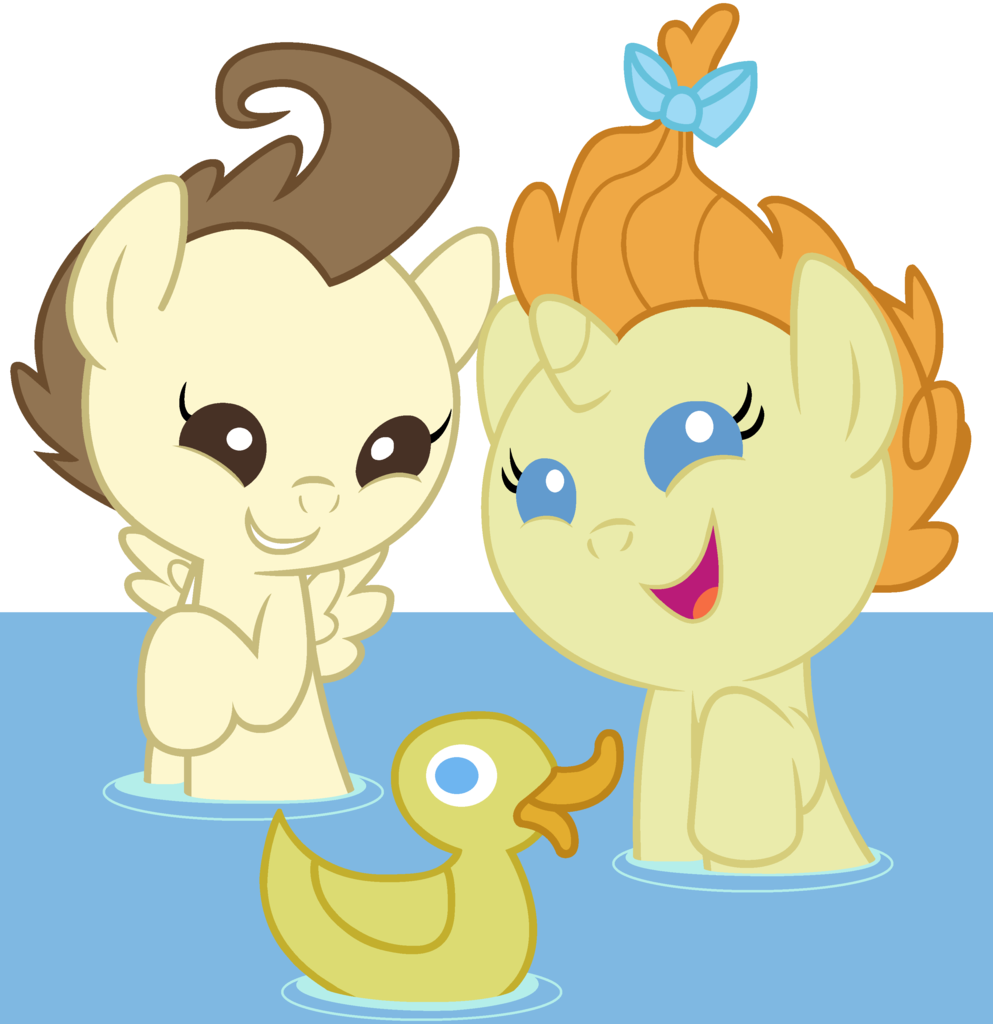 10293 Artistbeavernator Baby Baby Pony Bath Duo Female Male