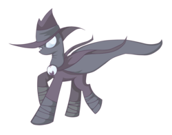 Size: 4175x3269 | Tagged: safe, artist:lexcreatrix, mare do well, pony, g4, clothes, costume, female, hat, mare, simple background, solo, transparent background