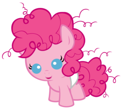 Size: 4000x3600 | Tagged: safe, artist:beavernator, pinkie pie, earth pony, pony, g4, baby, baby pie, baby pony, diaper, female, filly, foal, simple background, solo, white background