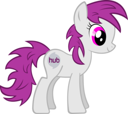 Size: 2687x2388 | Tagged: safe, artist:videogamesizzle, earth pony, pony, g4, female, high res, hub logo, hubble, mare, mascot, ponified, profile, simple background, solo, the hub, transparent background, vector
