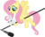 Size: 12190x10262 | Tagged: safe, artist:gratlofatic, angel bunny, fluttershy, pegasus, pony, g4, absurd resolution, boom mic, female, flying, looking down, mare, microphone, simple background, transparent background, vector