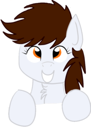 Size: 512x714 | Tagged: safe, oc, oc only, oc:cancer, earth pony, pony, bust, chest fluff, female, mare, simple background, smiling, solo, template, transparent background