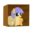 Size: 2730x1658 | Tagged: dead source, safe, artist:awildfantasy, fluffy pony, pony, abandoned, box, crying, fluffy pony foal, fluffy pony mother, fluffy pony original art, simple background, transparent background