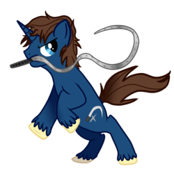 Size: 3000x3000 | Tagged: safe, artist:sirgalahadbw, pony, unicorn, castlevania, high res, male, mouth hold, ponified, rearing, richter belmont, simple background, solo, stallion, transparent background