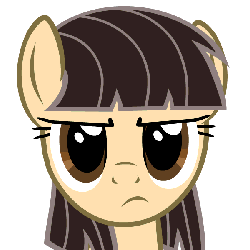 Size: 600x600 | Tagged: safe, artist:blackgryph0n, wild fire, pegasus, pony, g4, animated, close-up, eyeroll, female, gif, grumpy, looking at you, mare, parody, sibsy, simple background, solo, transparent background, unamused, wild fire is not amused