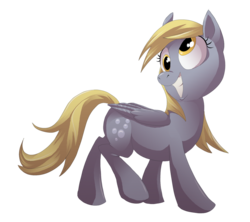 Size: 900x800 | Tagged: safe, artist:frozenspots, derpy hooves, pegasus, pony, g4, female, grin, mare, simple background, smiling, solo, transparent background