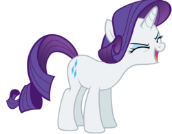 Size: 3000x2356 | Tagged: safe, artist:rattipack, rarity, pony, unicorn, g4, eyes closed, female, flutteryay, high res, mare, open mouth, simple background, smiling, solo, transparent background, vector, yay