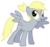 Size: 5000x4676 | Tagged: safe, artist:jennieoo, derpy hooves, pegasus, pony, g4, absurd resolution, alternate hairstyle, female, mare, ponytail, show accurate, simple background, solo, spread wings, transparent background, vector, wings