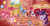 Size: 1500x786 | Tagged: safe, artist:hinoraito, applejack, fluttershy, pinkie pie, princess celestia, princess luna, rainbow dash, rarity, spike, twilight sparkle, alicorn, dragon, earth pony, pegasus, pony, unicorn, g4, balloon, banner, birthday, cake, cookie, cowboy hat, eyes closed, female, floppy ears, flying, food, golden oaks library, hair over one eye, happy birthday luna, hat, male, mane seven, mane six, mare, party, shocked, unicorn twilight, walking, wide eyes