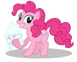 Size: 10000x8073 | Tagged: safe, artist:gratlofatic, pinkie pie, earth pony, pony, g4, absurd resolution, cloud, diaper, female, mare, simple background, solo, transparent background, vector