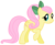 Size: 4896x4018 | Tagged: safe, artist:jennieoo, fluttershy, pegasus, pony, g4, absurd resolution, alternate hairstyle, bow, cute, female, hair bow, hilarious in hindsight, looking at you, mare, ponytail, raised hoof, show accurate, shyabetes, simple background, solo, transparent background, vector