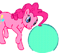 Size: 300x220 | Tagged: safe, artist:mariannefosho, pinkie pie, earth pony, pony, g4, 2011, animated, ball, cute, diapinkes, exercise ball, female, frame by frame, gif, hnnng, horses doing horse things, mare, ponified animal photo, ponified animal video, rotoscope, silly, silly pony, simple background, smiling, solo, underhoof, white background