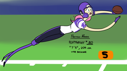 Size: 1228x690 | Tagged: safe, artist:ross irving, fluttershy, human, g4, american football, football, humanized