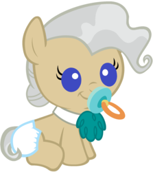 Size: 2000x2240 | Tagged: safe, artist:beavernator, mayor mare, earth pony, pony, g4, baby, baby mayor mare, baby pony, cute, diaper, female, filly, filly mayor mare, foal, high res, mayorable, pacifier, simple background, solo, white background, young mayor mare