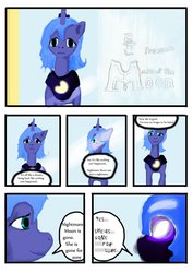 Size: 900x1268 | Tagged: dead source, safe, artist:lyun, nightmare moon, princess luna, alicorn, pony, g4, comic, female, mare, s1 luna