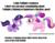 Size: 705x543 | Tagged: safe, princess cadance, twilight sparkle, alicorn, pony, unicorn, g4, duo, eye contact, female, filly, implied applejack, implied applemac, implied big macintosh, implied cup cake, implied incest, implied infidelity, implied shining armor, implied shiningsparkle, implied shipping, implied straight, lesbian, looking at each other, meta, pixelated, ship:twidance, shipping, simple background, sunshine sunshine, teen princess cadance, teenager, text, white background